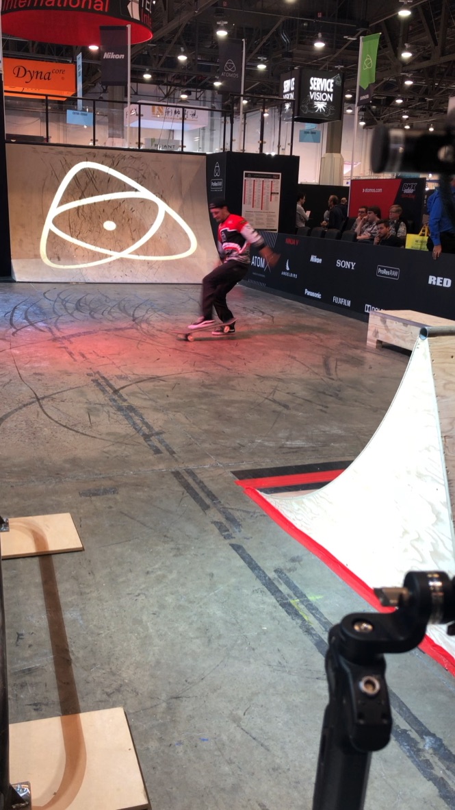 Filming BMX bikers live